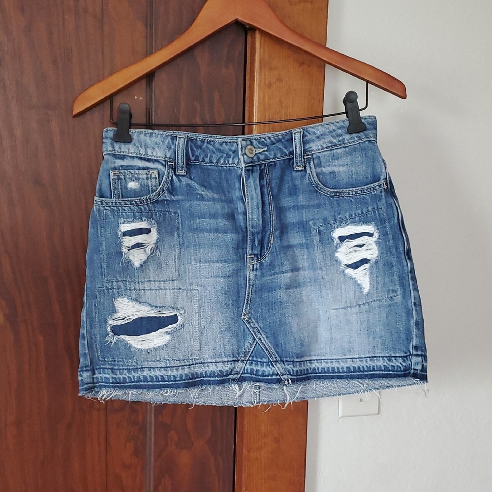 Hollister Blue Mini Skirt Casual